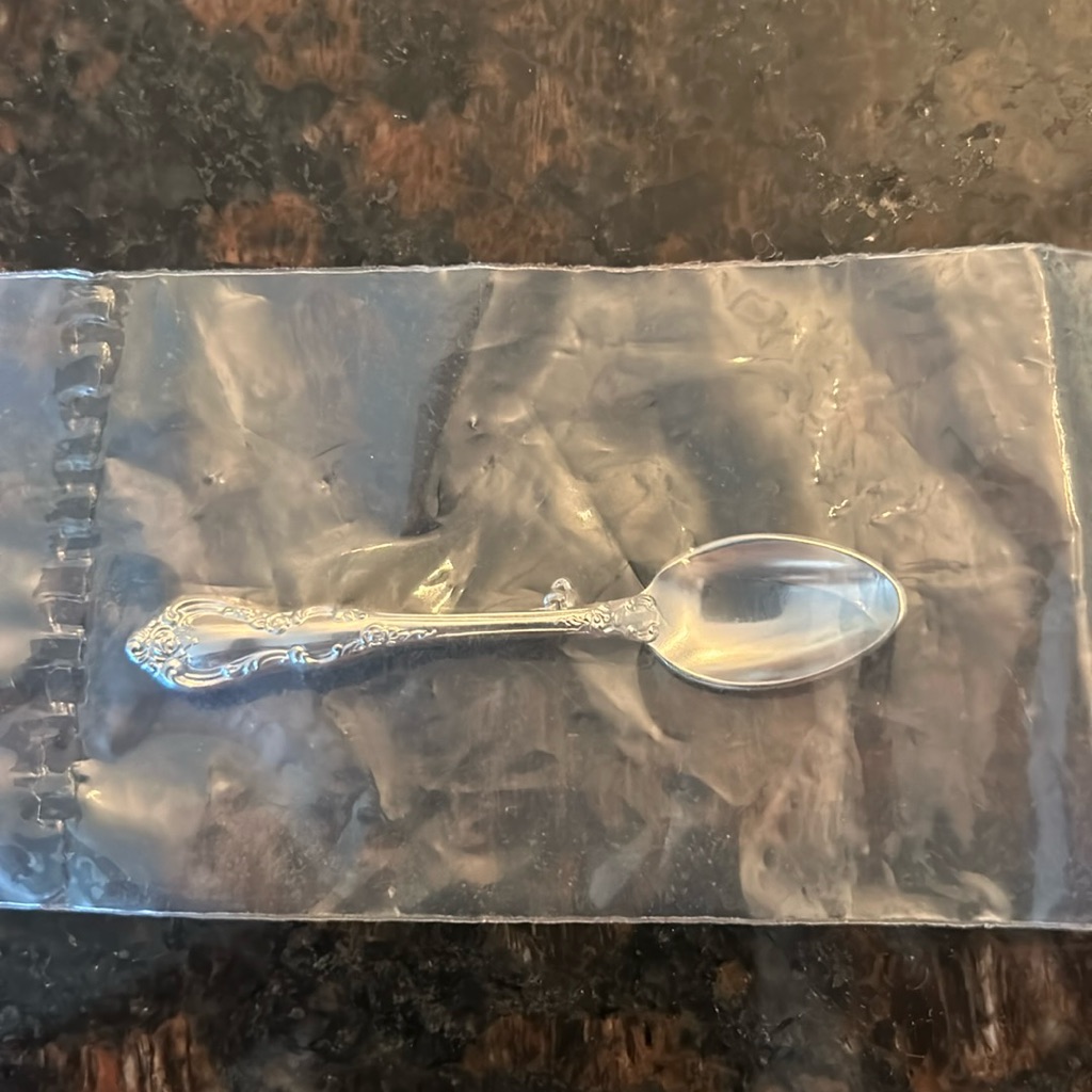 Vintage Towle Silver Spoon Pin Brooch